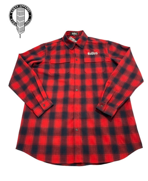 SoBos Flannel Shirt(Red/Black)